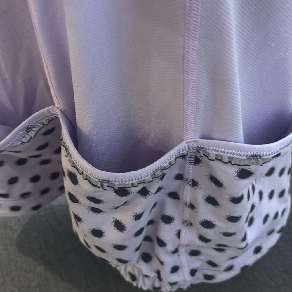 lululemon Velo Vixen Purple Polka Dot Zip Up Cycling Jersey - Picture 5 of 8